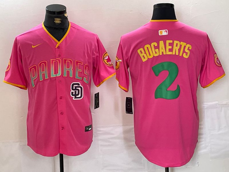 Men San Diego Padres #2 Bogaerts Pink Jointly 2024 Nike MLB Jersey style 10->kansas city royals->MLB Jersey